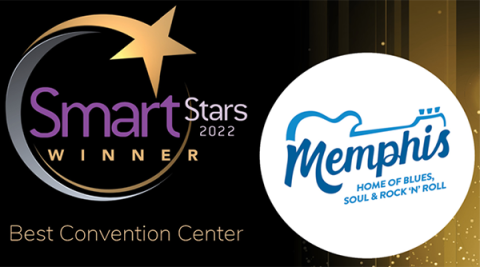 Smart Stars Winner badge 2022 for Memphis' Renasant Convention Center