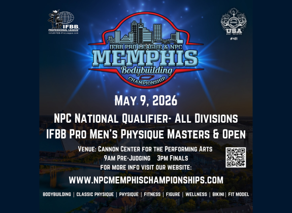 IFBB Pro Leage & NPC Memphis Bodybuilding Championship Graphic