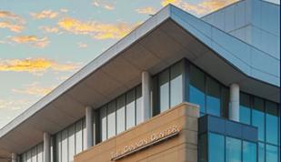 Memphis' Cannon Center for the Performing Arts at sunset