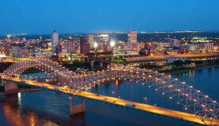 Memphis Skyline with Bridge. Photo Credit: Jack Kenner. Memphis Skyline with Bridge. Photo Credit: Jack Kenner.